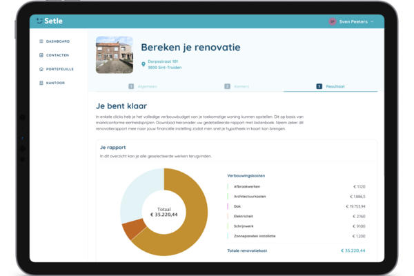 Inzicht in de kost van je renovatie via GVE