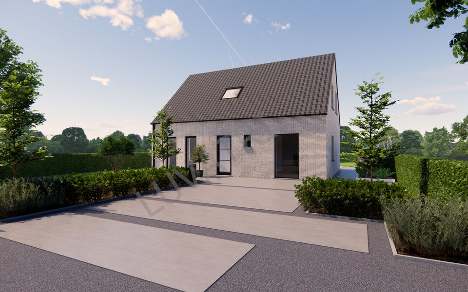 Bent u op zoek naar een mooie bouwgrond in Aarschot én wilt u meteen een idee krijgen van de mogelijke bebouwing? Op dit perceel van 814 m² werd reeds een aantrekkelijk woningconcept uitgewerkt door een ervaren sleutel-op-de-deurbouwer.
Het voorgesteld