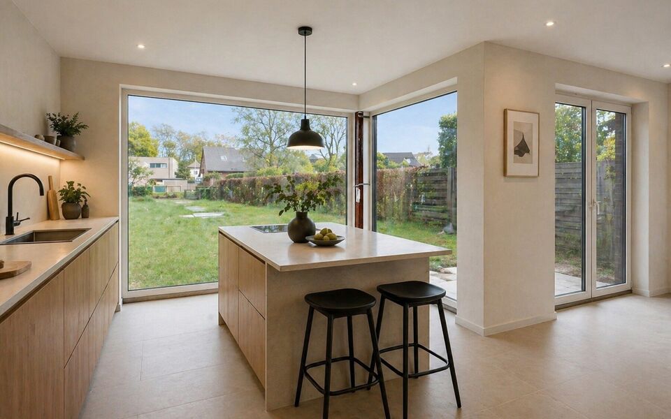 In een rustige, groene omgeving in Averbode vind je deze energiezuinige halfopen nieuwbouwwoning, momenteel ca. 80% afgewerkt. Ideaal voor wie nog eigen keuzes wil maken in afwerking, zonder het volledige nieuwbouwtraject te doorlopen.

De woning ligt op 