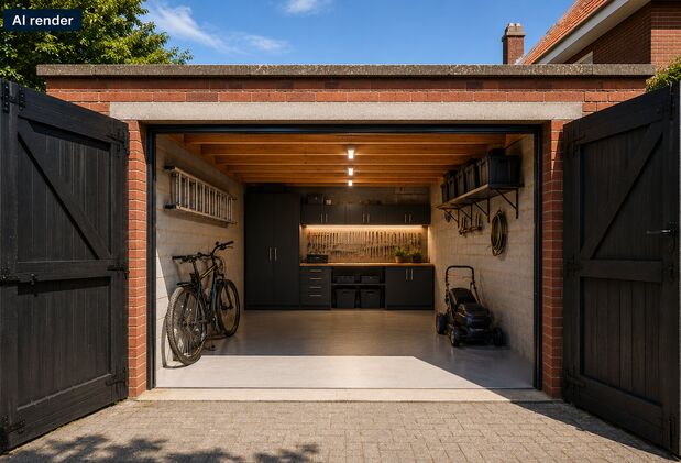 Op zoek naar een veilige parkeerplaats of extra opslagruimte in Kessel-Lo?

Deze garagebox nr. 19 is gelegen aan de Jeugdstraat, op een gunstige locatie. De garage beschikt over een oppervlakte van circa 15 m&sup2; en maakt deel uit van een garagecomplex met 