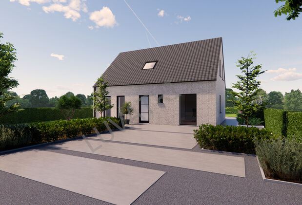 Bent u op zoek naar een mooie bouwgrond in Aarschot én wilt u meteen een idee krijgen van de mogelijke bebouwing? Op dit perceel van 814 m² werd reeds een aantrekkelijk woningconcept uitgewerkt door een ervaren sleutel-op-de-deurbouwer.
Het voorgesteld